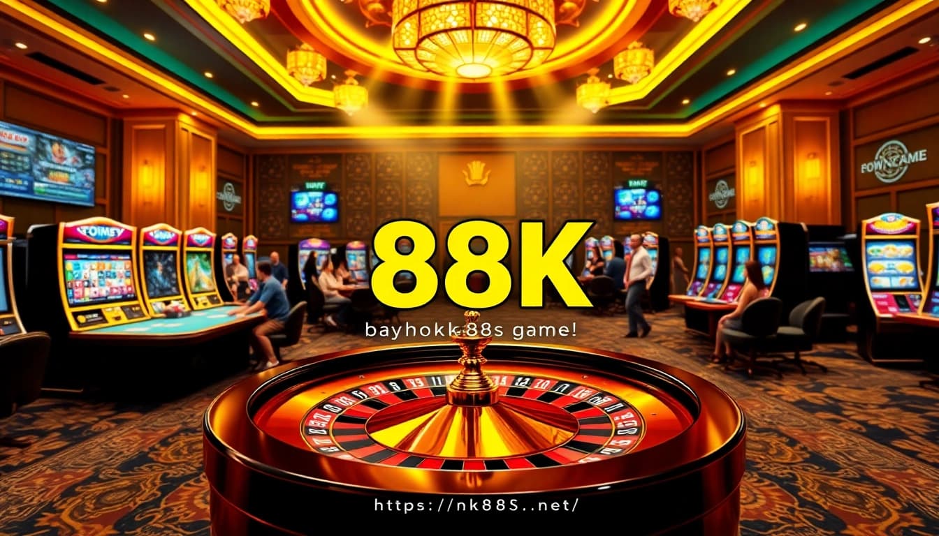 Players engaging with games at https://nk88s.net/ casino, experiencing excitement and professional gambling.