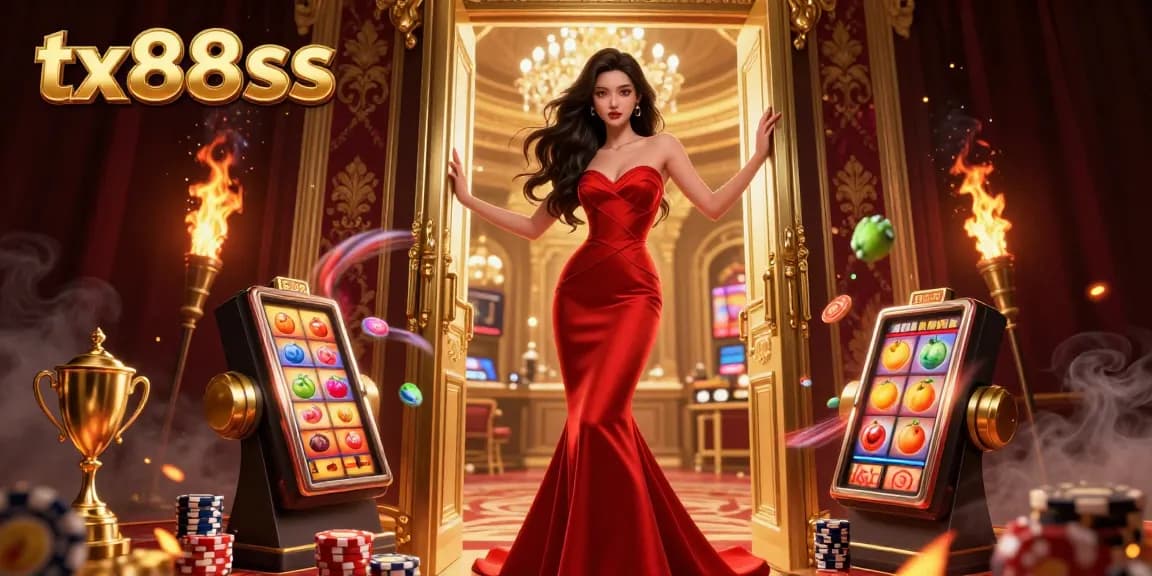 Experience excitement at tx88ss with stunning casino imagery, showcasing vibrant slot machines and glamorous settings.