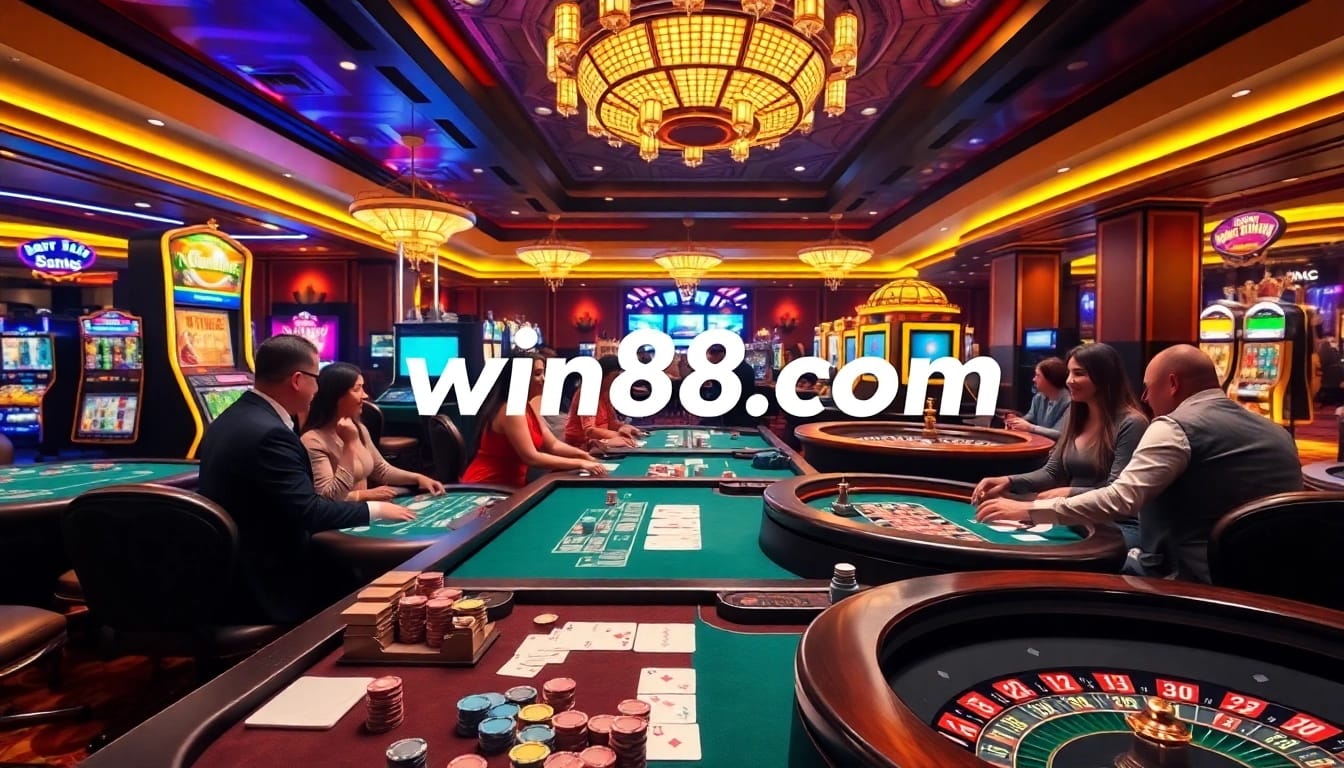 Experience the excitement of casino gaming at win88.com with lively players and vibrant table games.