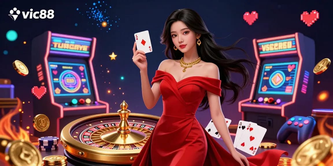 Experience the thrill of vic88 with our stunning 3D casino art showcasing elegance and excitement.