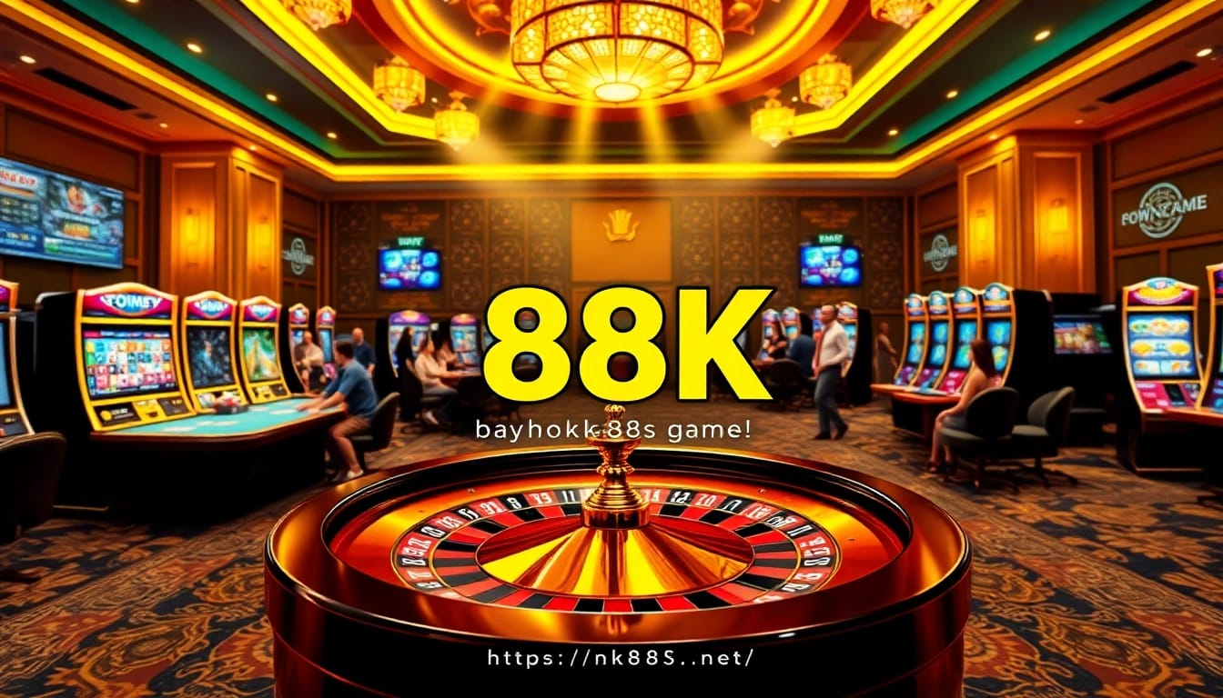 Players engaging with games at https://nk88s.net/ casino, experiencing excitement and professional gambling.