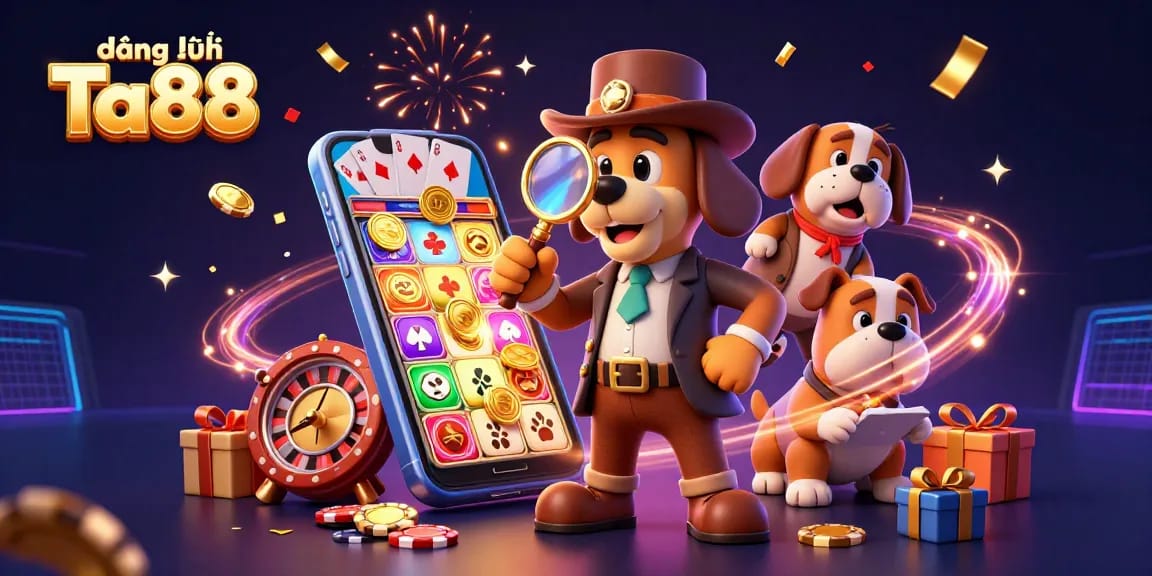 Join the action with đăng ký Ta88 as a detective bloodhound investigates poker clues amidst casino games and excitement.