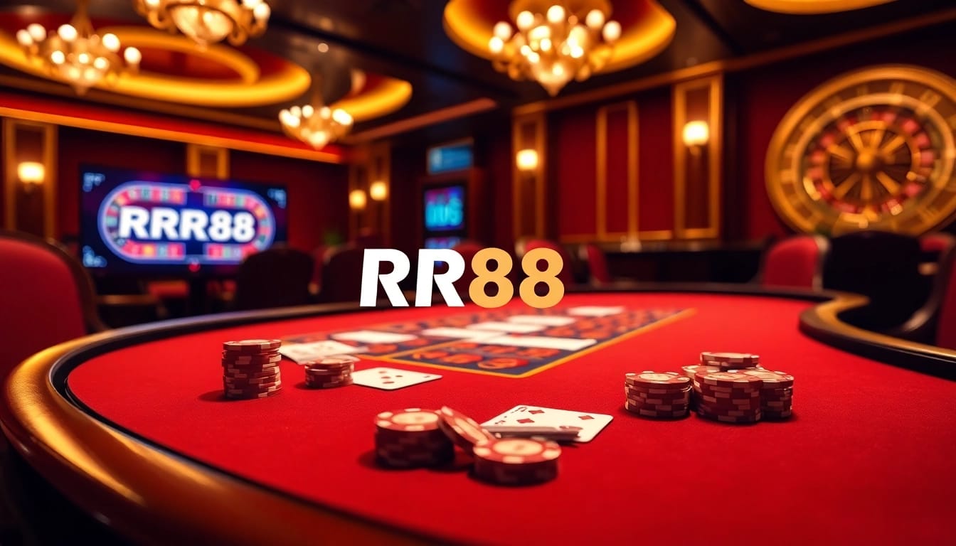 Experience the excitement of RR88 casino games with vibrant tables and virtual interfaces.