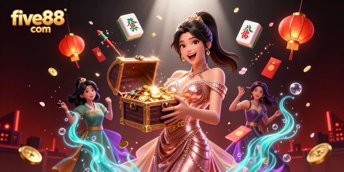 Experience thrilling wins at five88 com with a luxurious treasure chest of games and excitement in this vibrant casino scene.