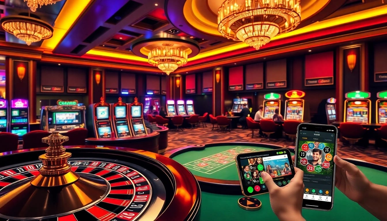 Engage with the exciting nk88 app while playing at luxurious casino tables.