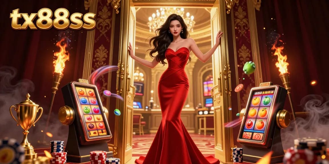 Experience excitement at tx88ss with stunning casino imagery, showcasing vibrant slot machines and glamorous settings.