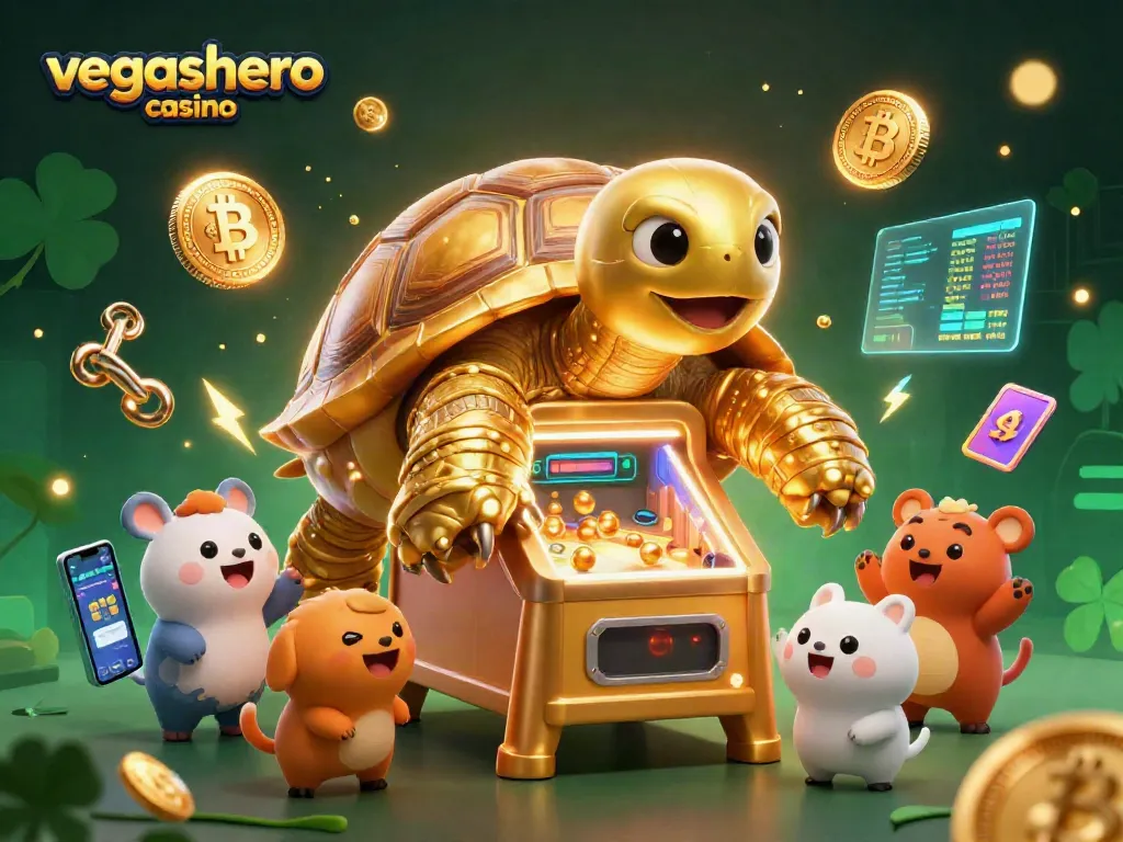 Engage with the exciting vegashero casino featuring a giant tortoise pinball machine and crypto elements.
