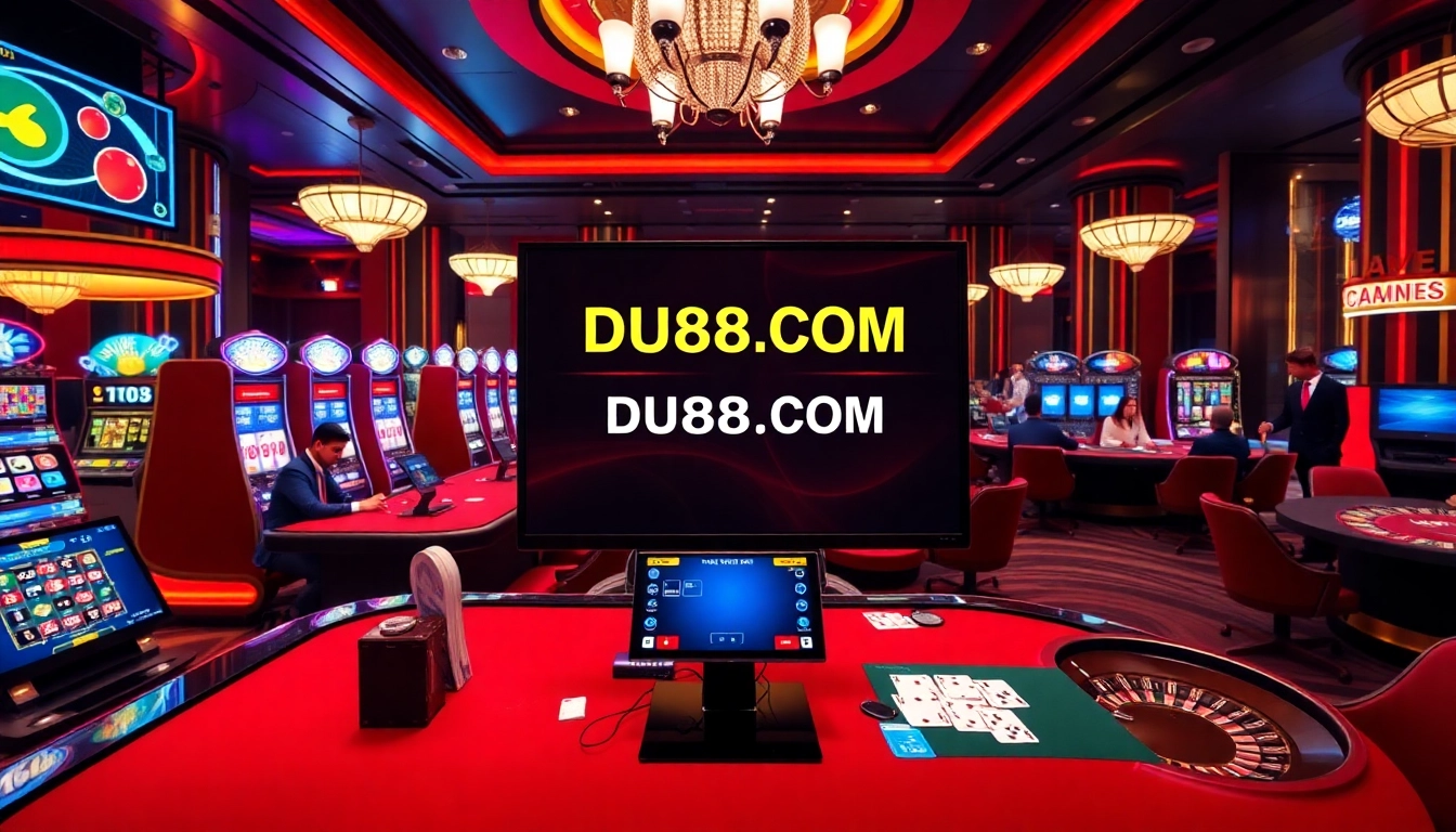 Engage in thrilling gameplay at DU88.COM with live dealers and exciting casino tables.