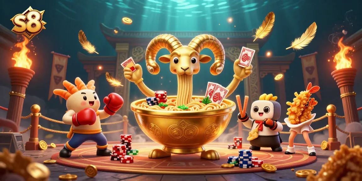 Experience the thrill of s8 with our vibrant 3D illustration showcasing casino characters and elements.