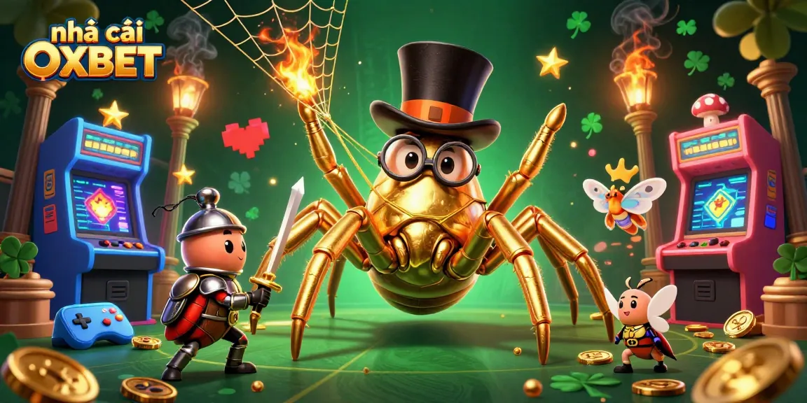 Engage in thrilling gameplay at nhà cái OXBET with an adventurous gaming scene featuring vibrant characters and elements.