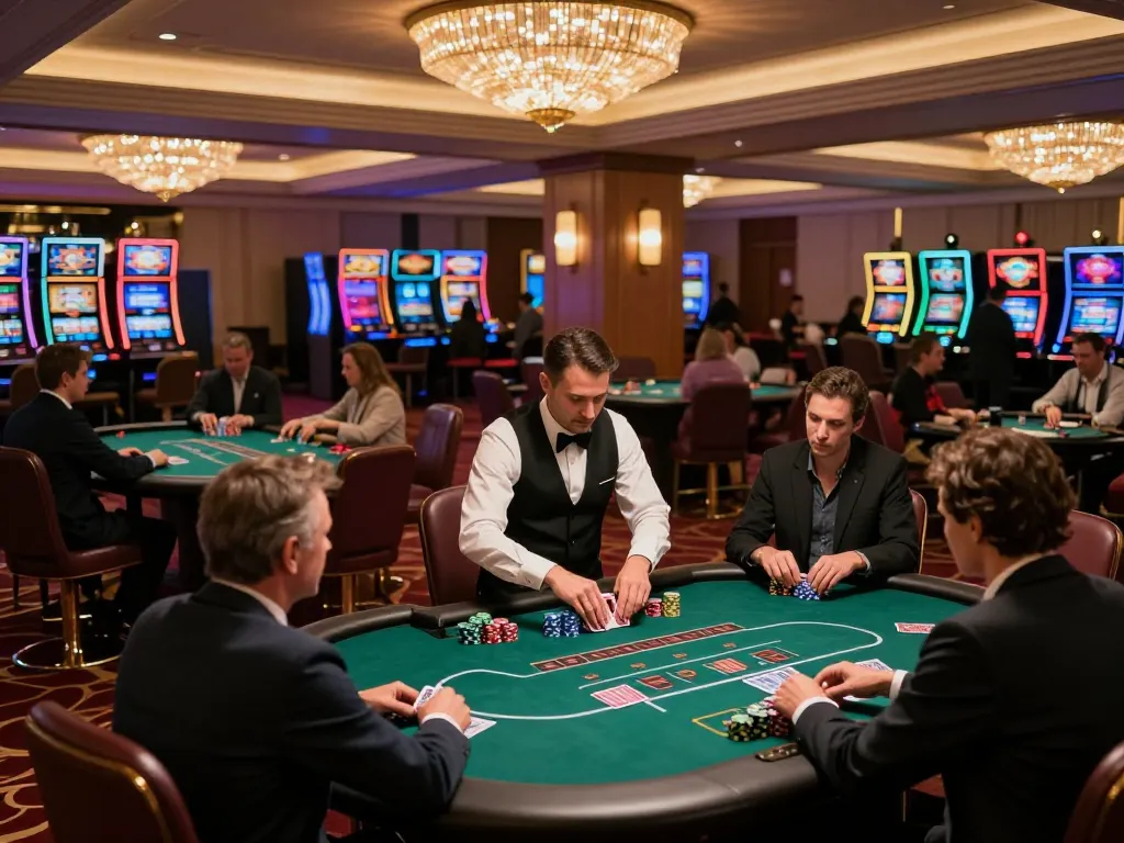 Players engage in exciting poker action at 8kbet, highlighting vibrant casino atmosphere and gameplay.