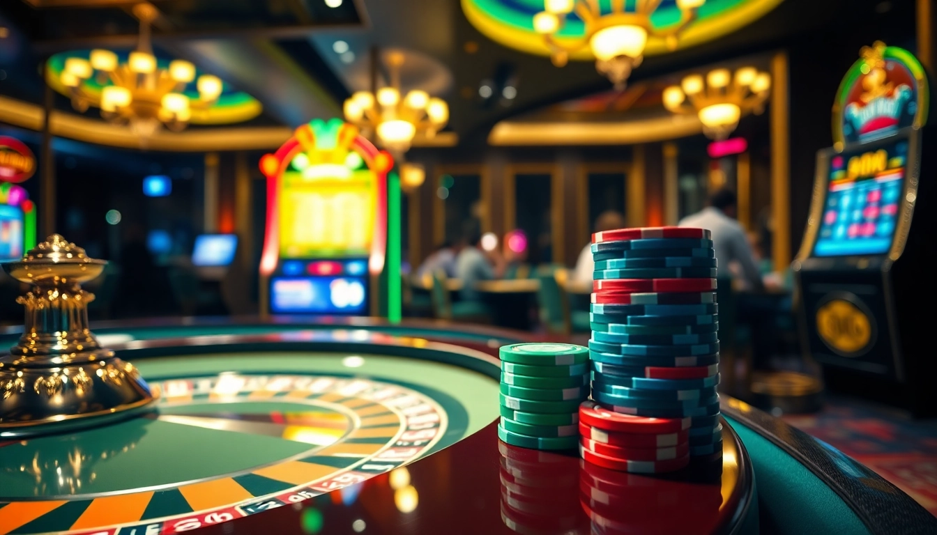 Engage in thrilling gameplay at SOIBET, where vibrant casino elements captivate gamblers.