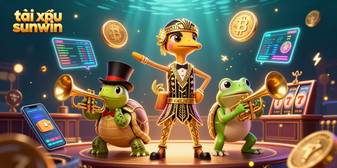 Engage with tài xỉu sunwin in a vibrant casino scene featuring animated characters and rich game elements.