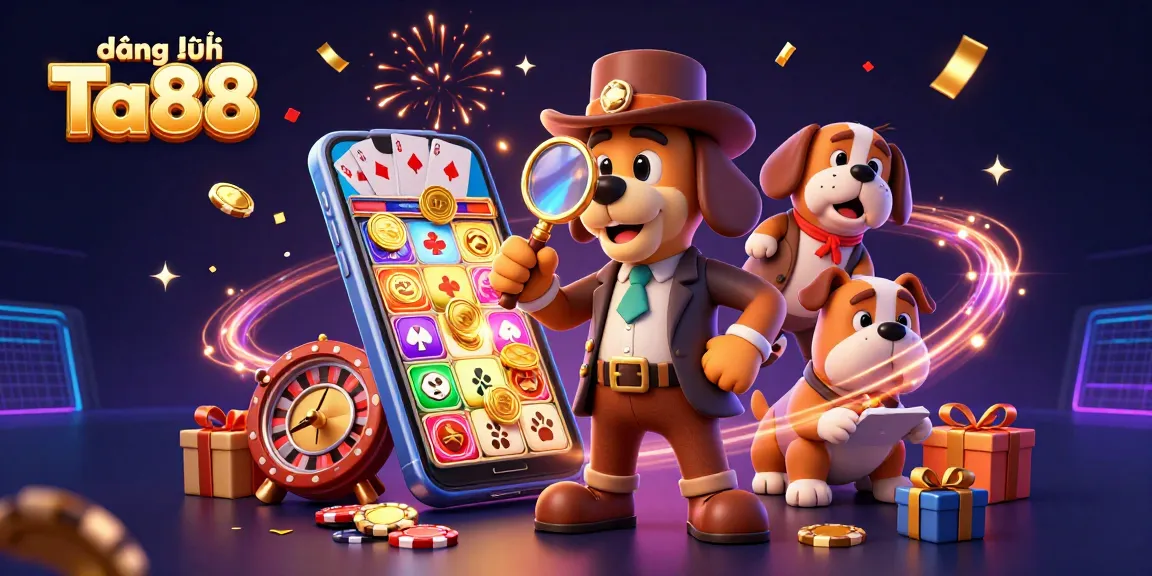 Join the action with đăng ký Ta88 as a detective bloodhound investigates poker clues amidst casino games and excitement.