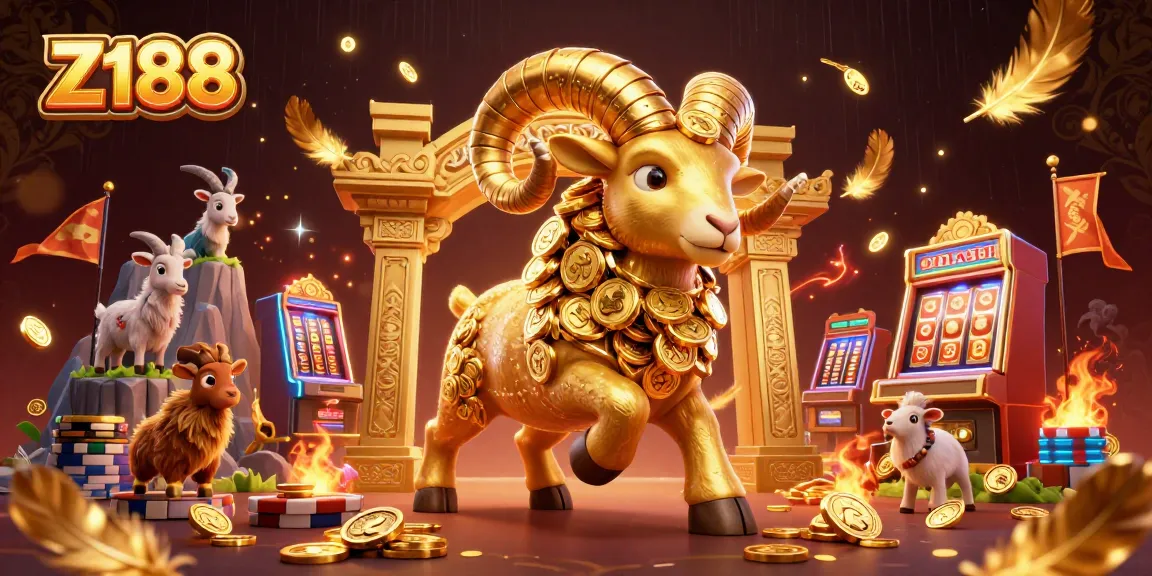 Experience Z188's thrilling gaming potential with a vibrant 3D gambling illustration.
