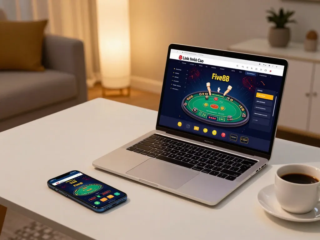 Engaging in strategic online gameplay at Link nhà cái Five88 with live dealer and modern setup.