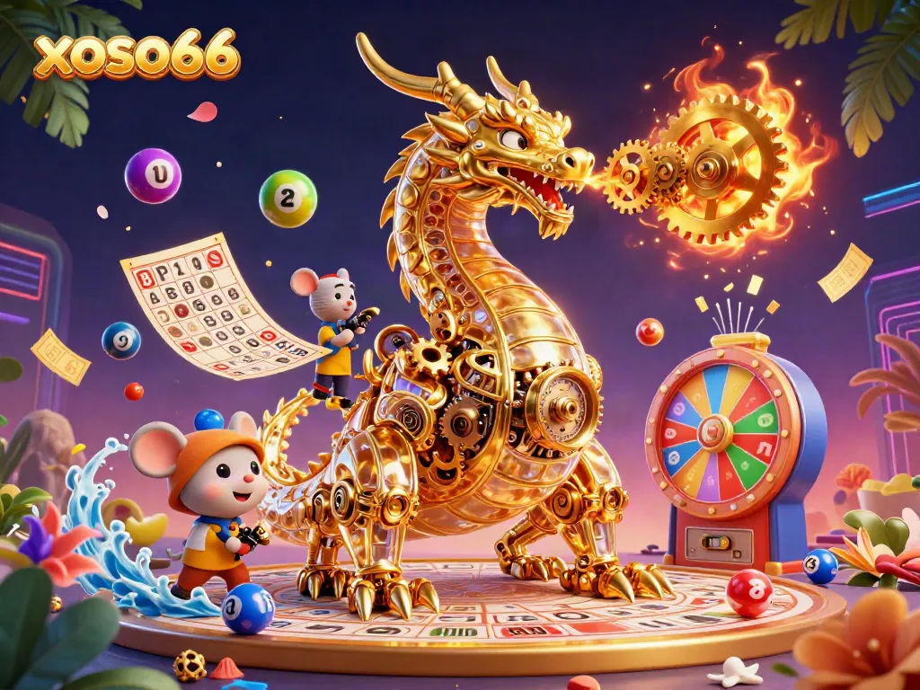Experience the excitement of xoso66 with a vibrant illustration showcasing the lottery theme and engaging game elements.