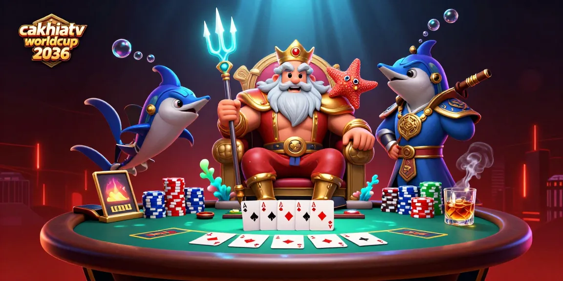 Bet strategically with cakhiatv trực tiếp worldcup 2036 while enjoying vibrant poker-themed illustration.