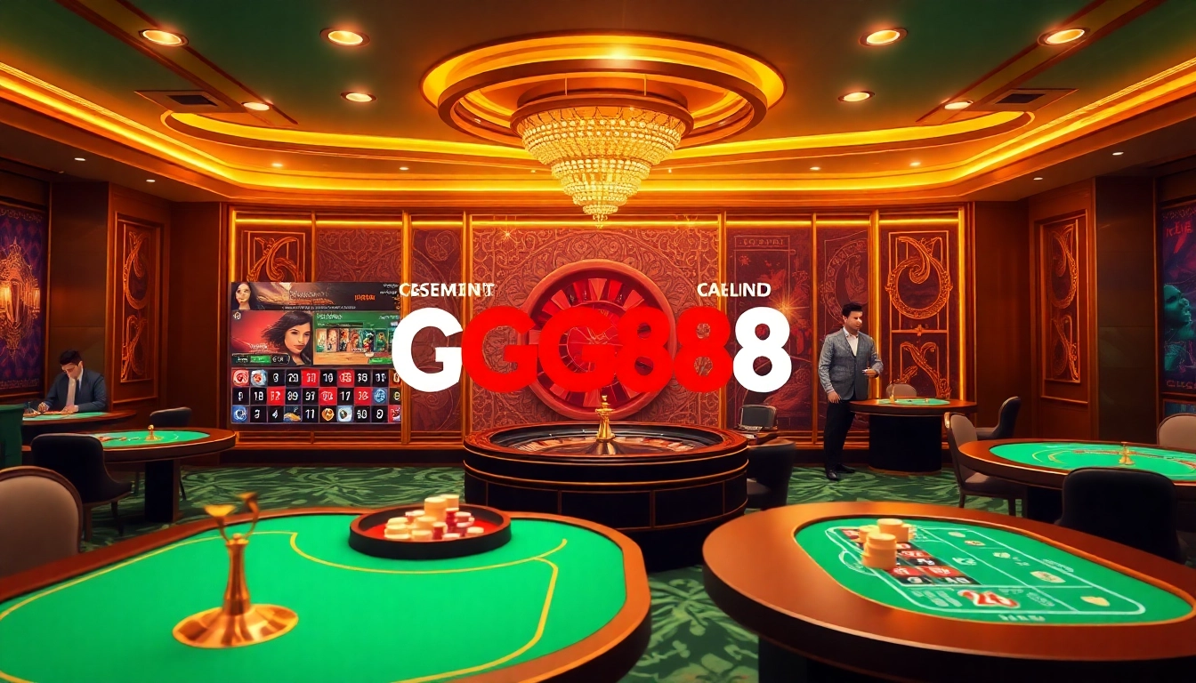 Engaging online casino environment featuring https://gg88.ltd/ logo and vibrant game elements.