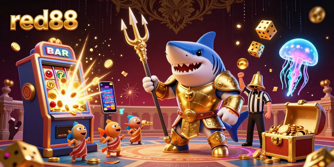 Experience thrilling gameplay and jackpot excitement at red88 with this captivating underwater casino scene.