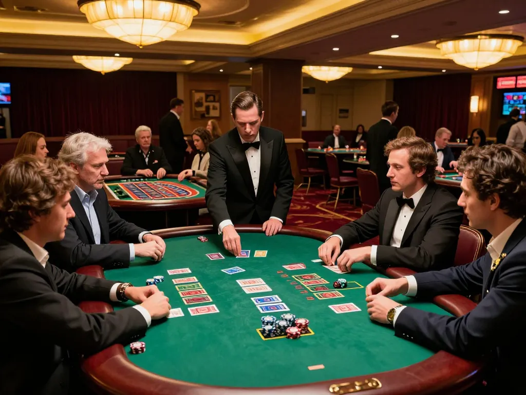 Players at blackjack table strategizing with chips during exciting session at XX88 casino