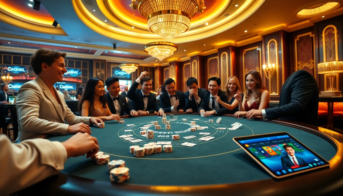 Enjoying a thrilling poker game at u888 com with chips and cards in an elegant casino setting.