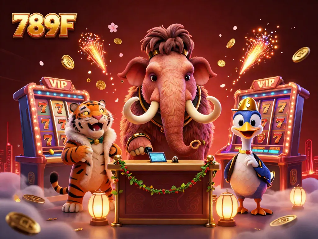 Enjoy vibrant gaming excitement at 789F with a colorful casino bouncer event scene.