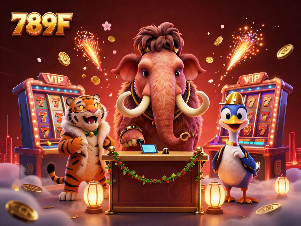 Enjoy vibrant gaming excitement at 789F with a colorful casino bouncer event scene.