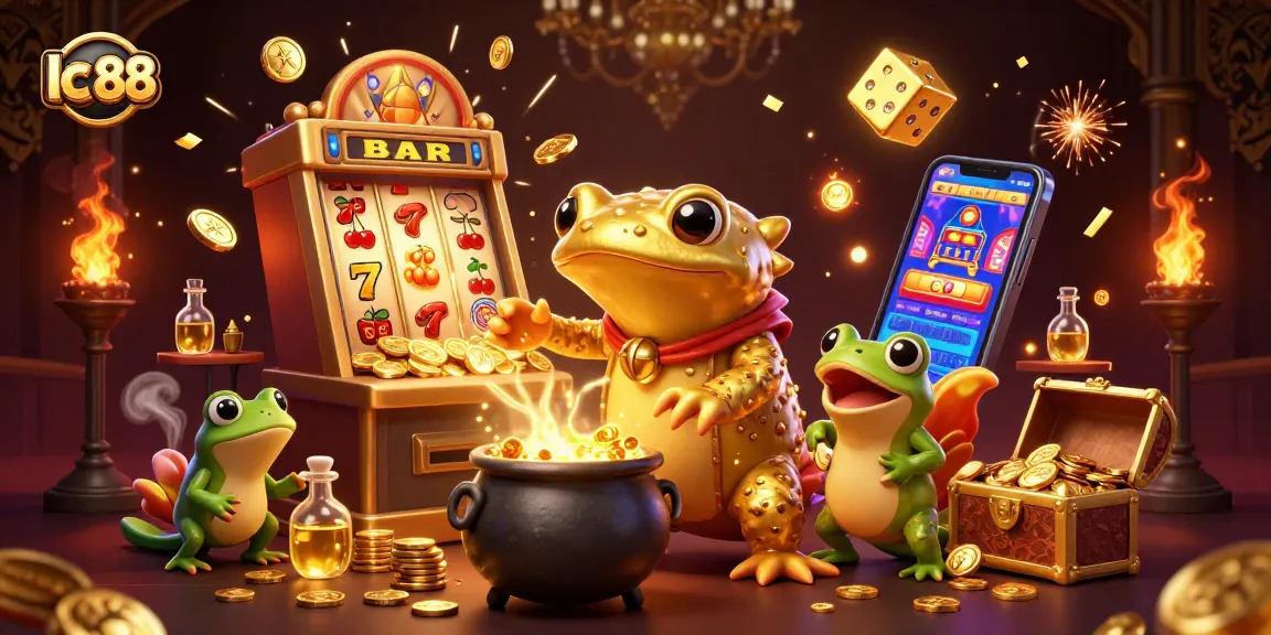 Experience high payouts with lc 88 at this vibrant and inviting casino scene featuring exciting game elements.