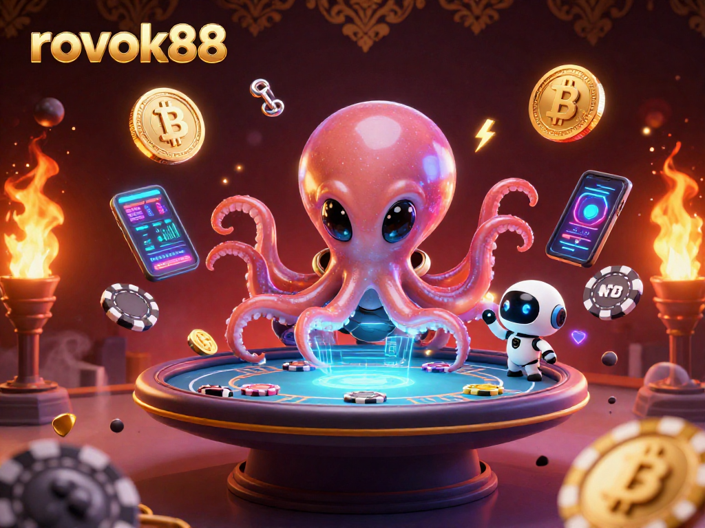 Experience thrilling gameplay with rokok88's vibrant alien-themed casino illustration showcasing poker excitement.