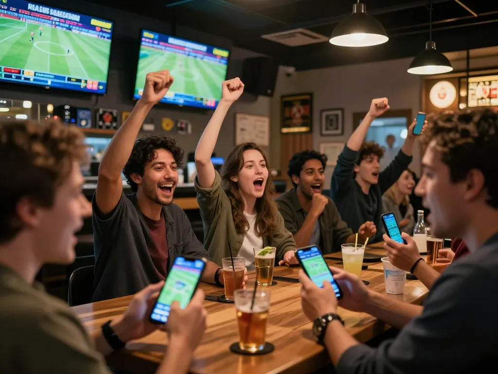 Watch enthusiastic bettors enjoy live sports betting at 28bets while sharing strategies and excitement.