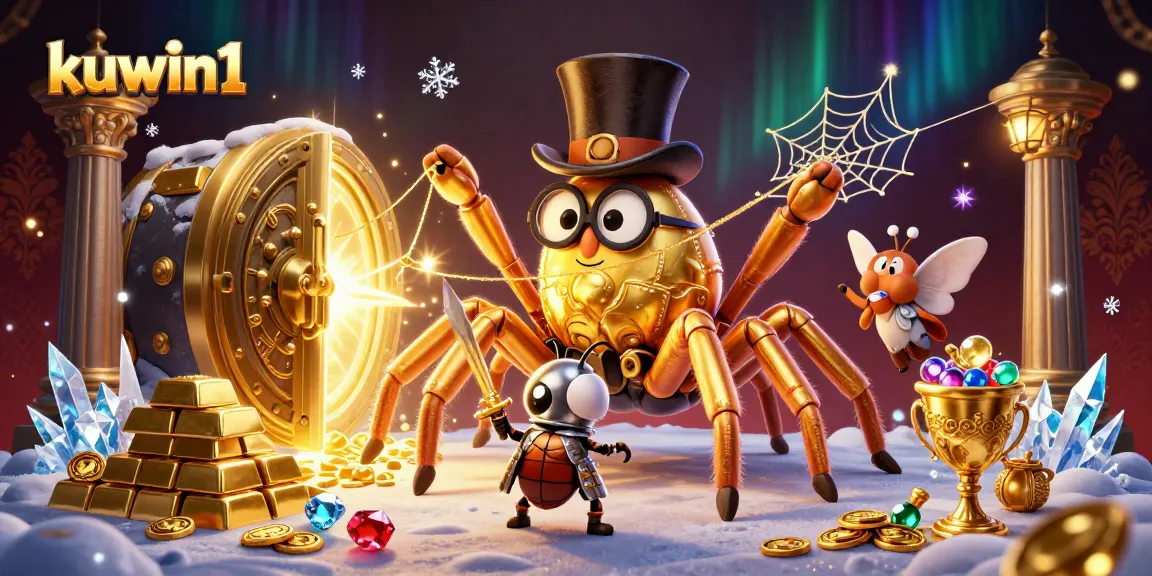 Engage in thrilling gameplay at kuwin1 with a captivating, animated casino scene featuring vibrant characters.