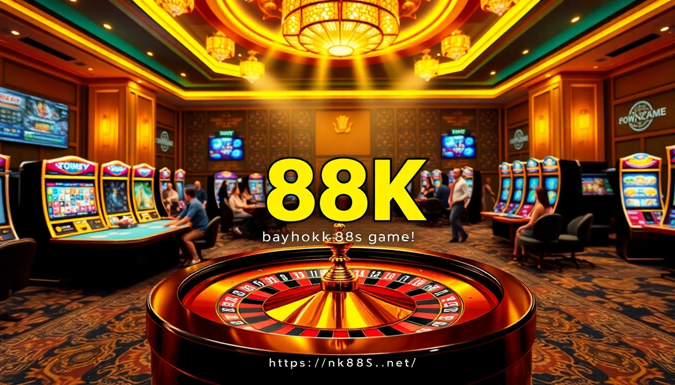 Players engaging with games at https://nk88s.net/ casino, experiencing excitement and professional gambling.