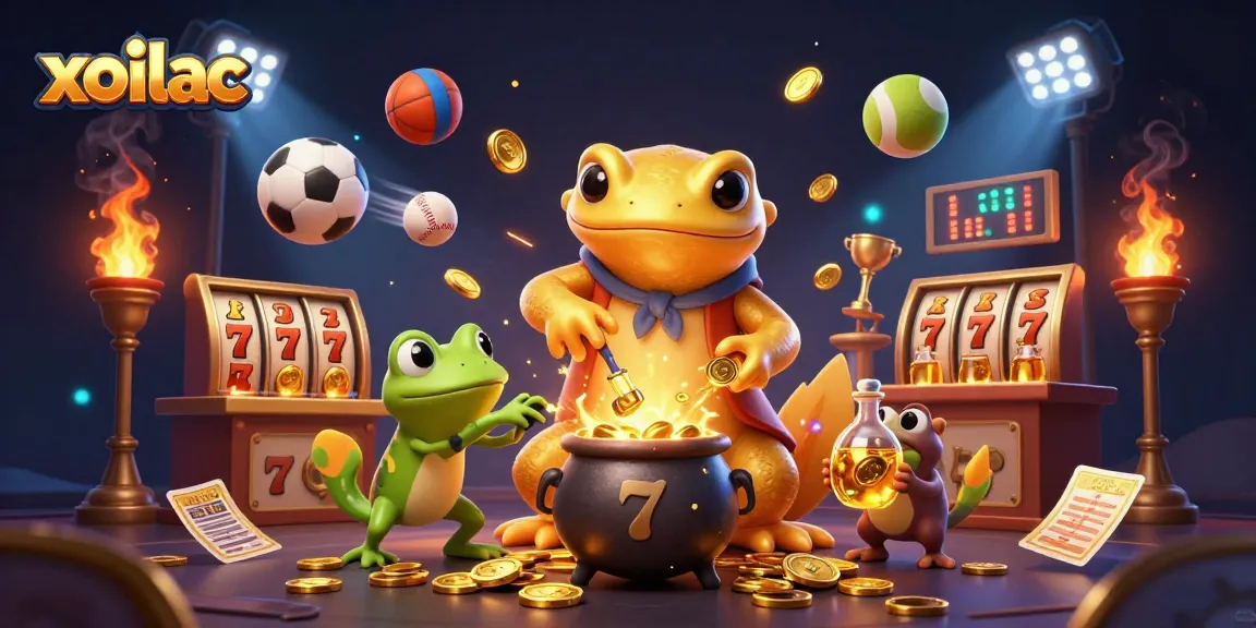 Bet on exhilarating gameplay as the xoilac alchemist creates riches in an enchanting casino scene.